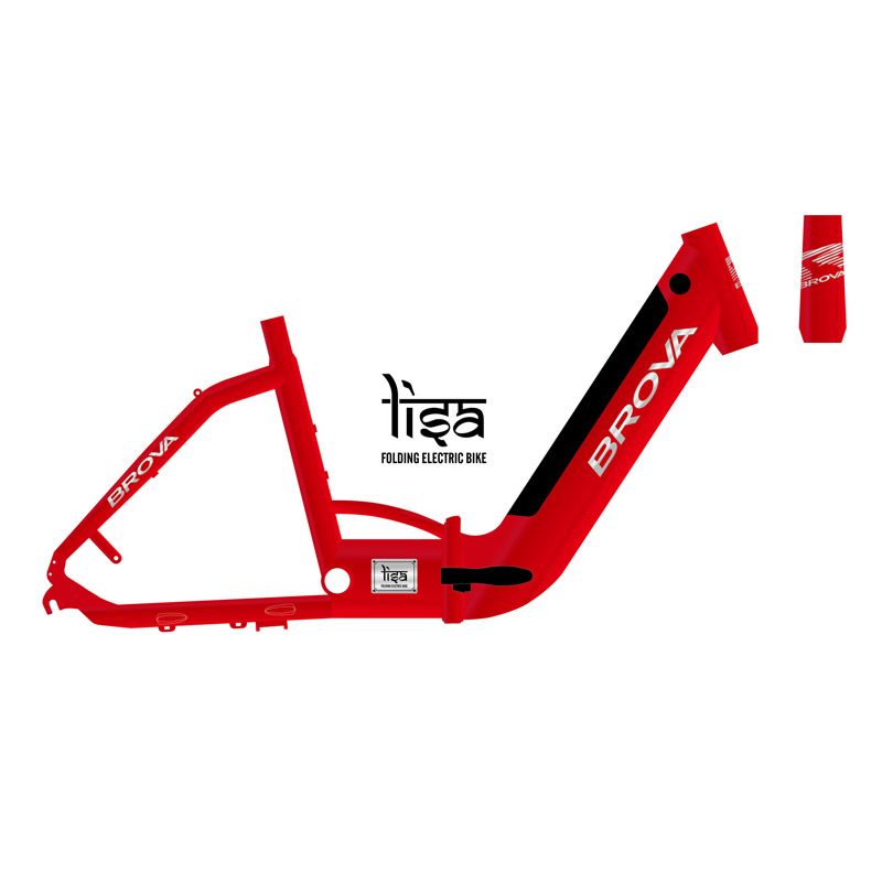 Economical folded 700C  Trekking_Ebike frame for Ladies